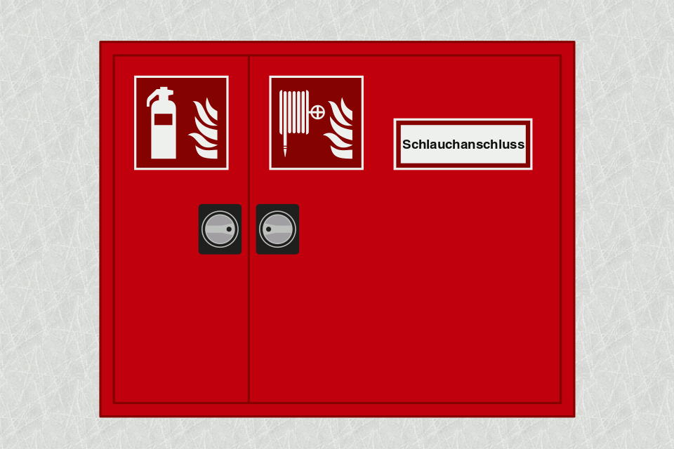 [Bild: Schrankeinbaukombination beschildert]